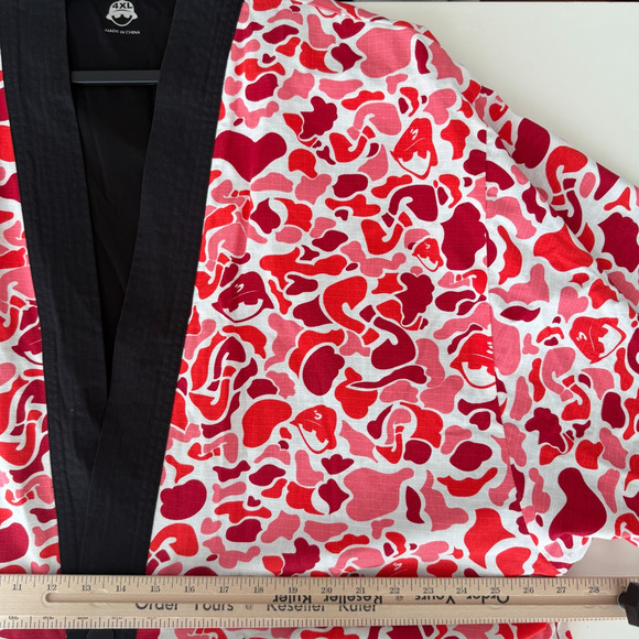 JABBAWOCKEEZ Kimono Jacket 4XL Red Camo JBWKZ Japanese Dance Crew Silent Flute - Picture 8 of 9